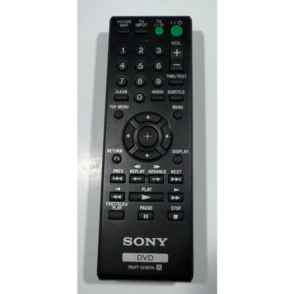 Sony Other - Sony RMT-D187A OEM Original DVD Player Replacement Remote Control Tested & Works